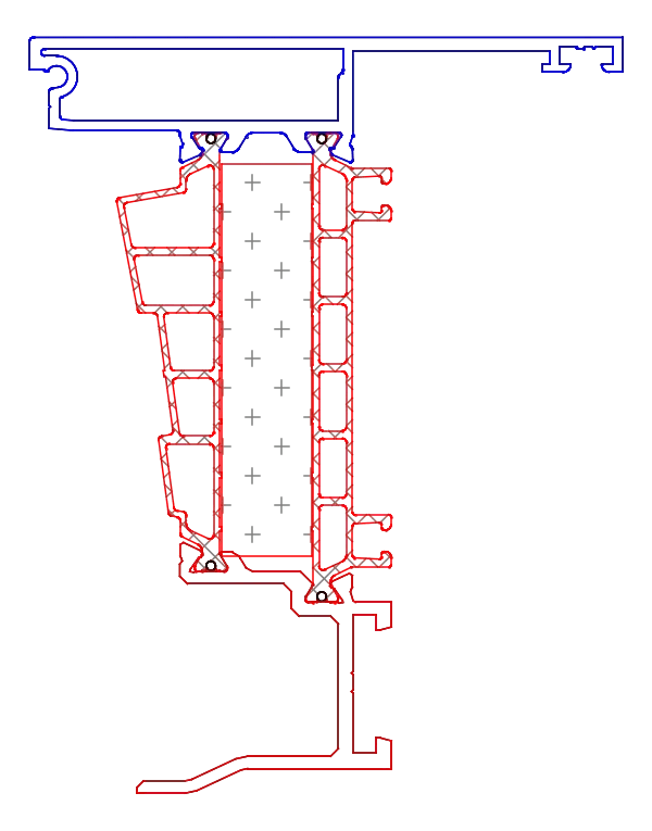 [K819109] Імпост рухомий (AERO) Aluprof