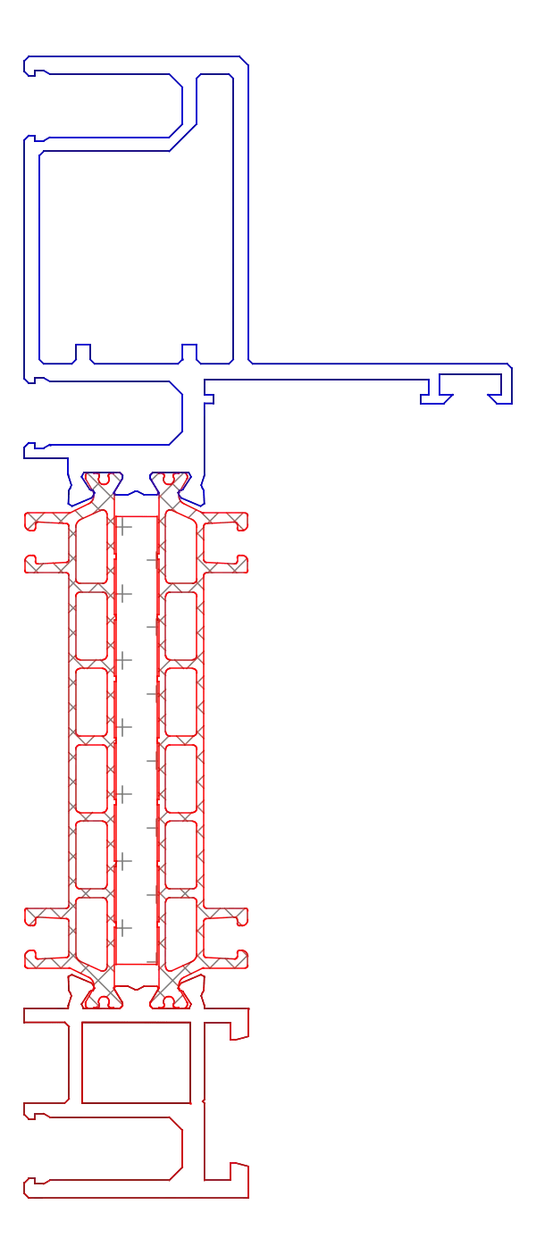 [K819040] Імпост посилений делатаційна (AERO) Aluprof