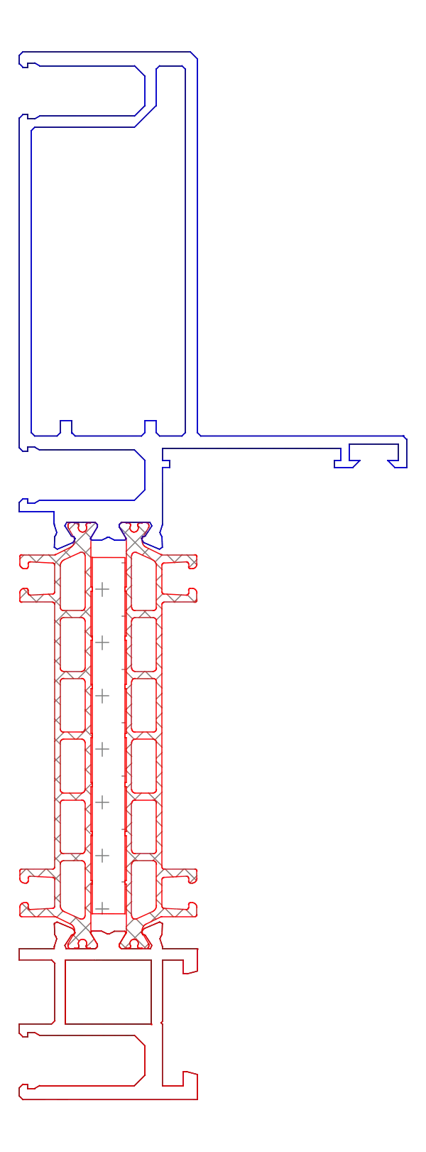 [K819041] Імпост посилений делатаційна (AERO) Aluprof