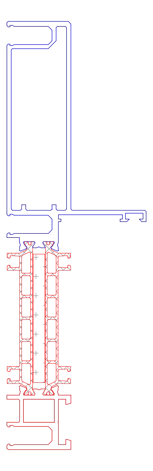 [K819042] Імпост посилений делатаційний (AERO) Aluprof