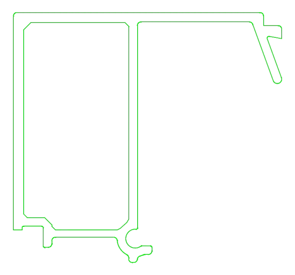 [K432846] Штапик 37 мм (STANDARD) Aluprof