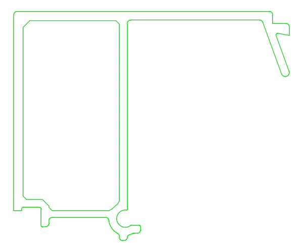 [K432847] Штапик 41,5 мм (STANDARD) Aluprof