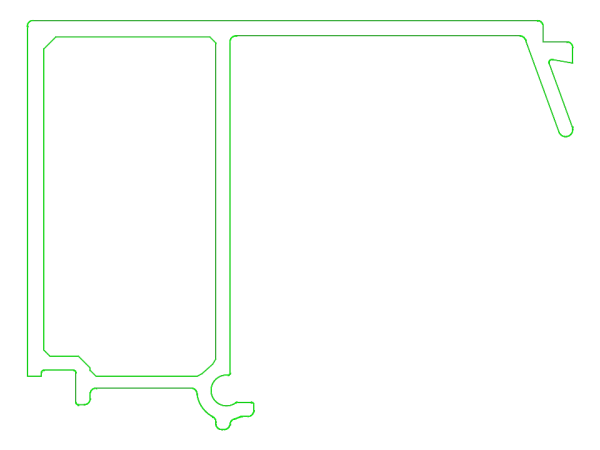 [K432848] Штапик 46 мм (STANDARD) Aluprof