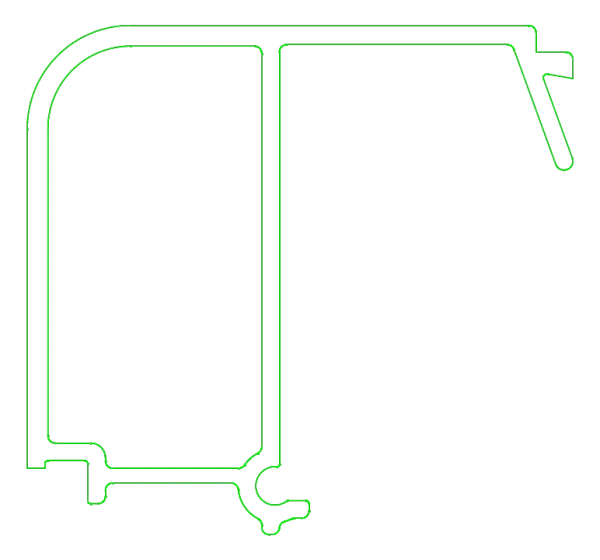 [K432856] Штапик 37 мм (PRESTIGE) Aluprof