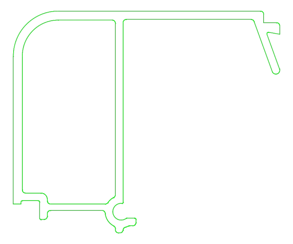 [K432857] Штапик 41,5 мм (PRESTIGE) Aluprof
