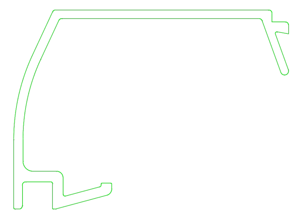 [K432867] Штапик 41,5 мм (STYLE) Aluprof