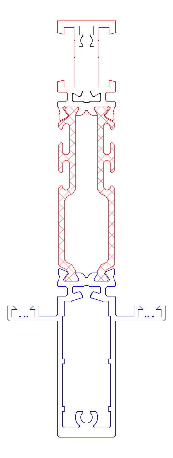[K519353] Імпост посилений 32,5+35 мм Aluprof