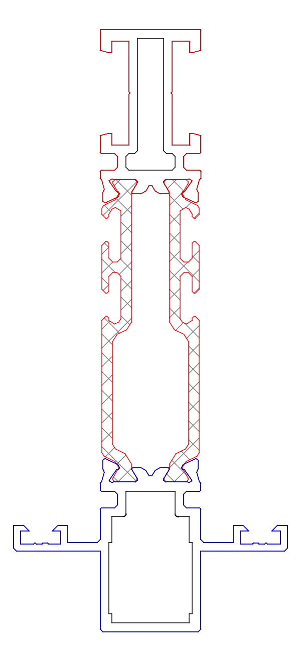 [K519361] Імпост посилений 32,5+14 мм Aluprof