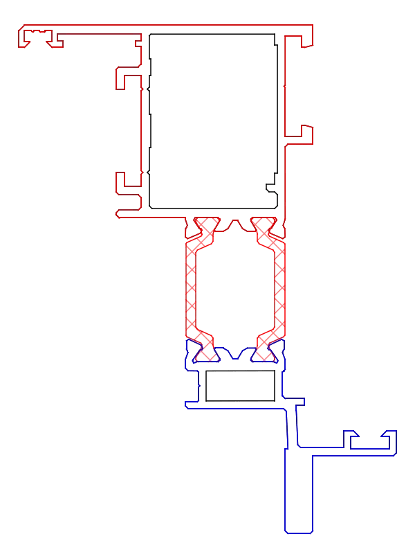 [K519280] Стулка віконна INDUSTRIAL 53 мм Aluprof