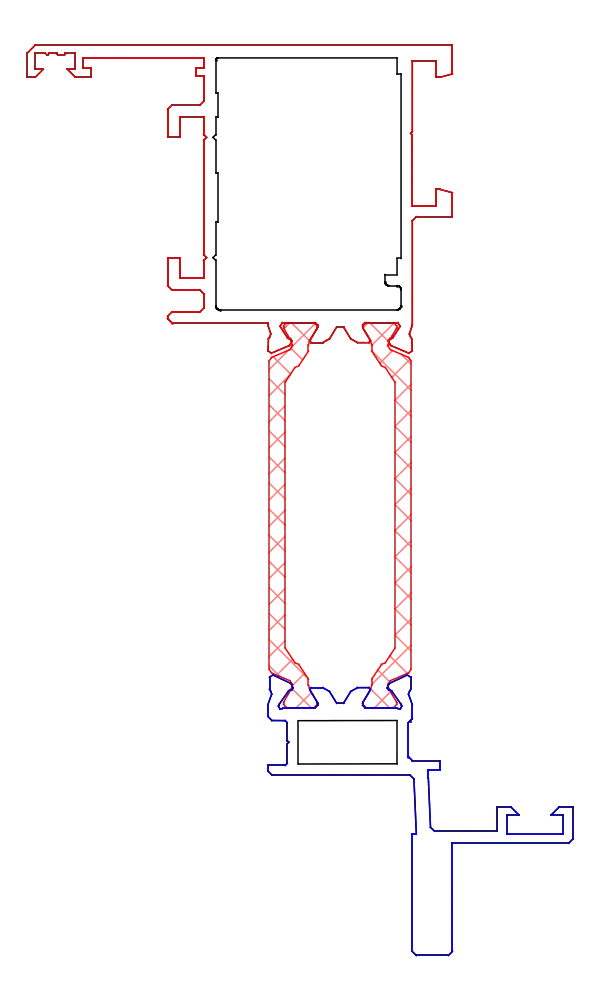 [K519380] Стулка віконна INDUSTRIAL 53 мм Aluprof