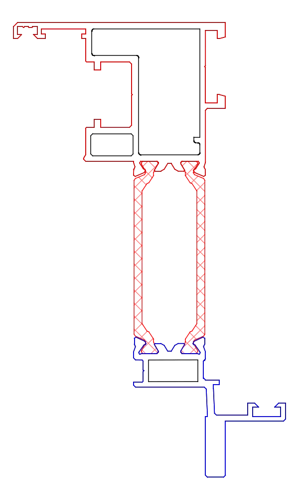 [K519382] Стулка віконна INDUSTRIAL 53 мм (фурнітура PVC) Aluprof