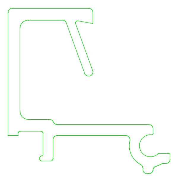 [K433261] Штапик 10 мм (STANDARD) Aluprof