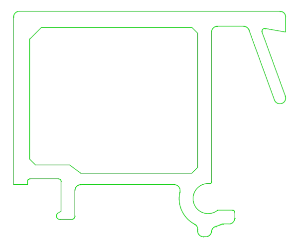 [K433264] Штапик 23,5 мм (STANDARD) Aluprof