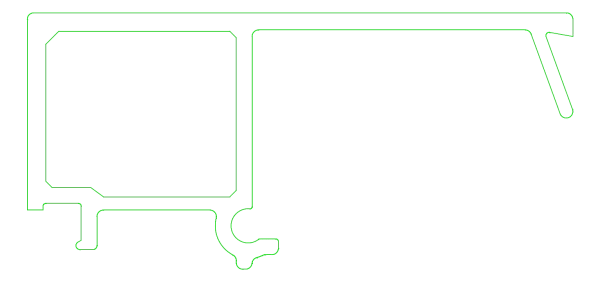 [K433268] Штапик 41,5 мм (STANDARD) Aluprof