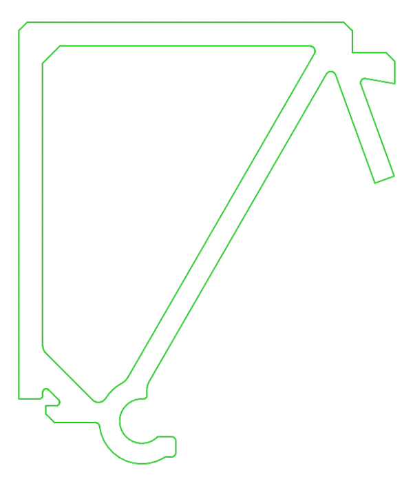 [K433444] Штапик 22 мм (STANDARD) Aluprof