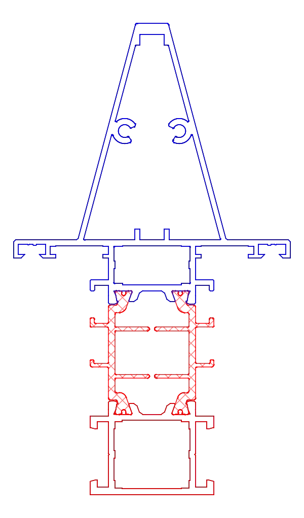 [K518464] Імпост реконструкційний 76 мм (ST) Aluprof