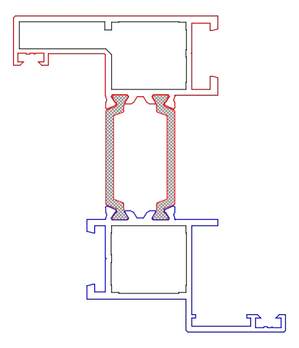 [K518841] Рама зміцнена 55,5 мм (ST) Aluprof
