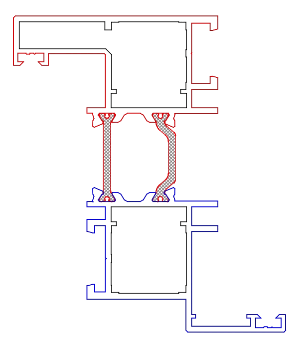 [K518849] Поріг 55,5 мм (ST) Aluprof