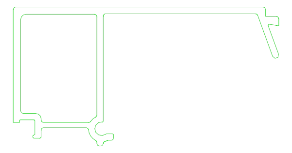 [K431699] Штапик 50,5 мм (STANDARD) Aluprof