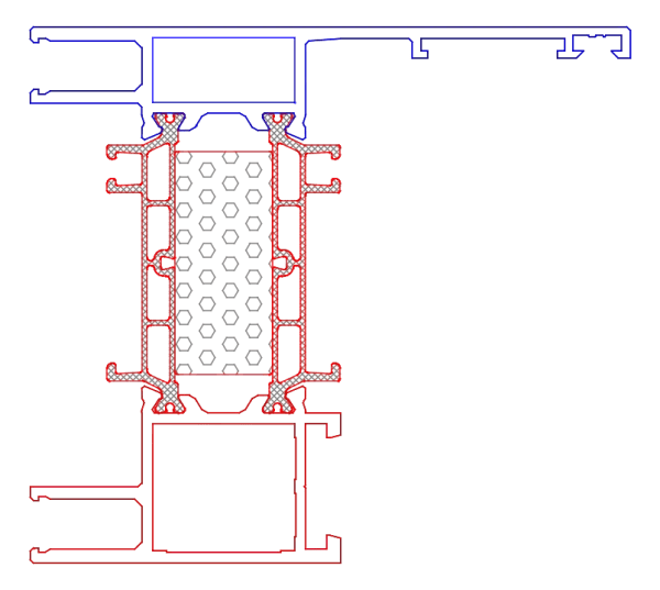 [K818734] Рама делатаційна 86 мм (AERO) Aluprof