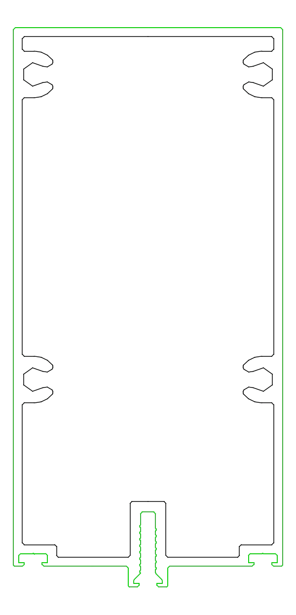 [K434651] Кутовий імпост 90° 150 мм Aluprof