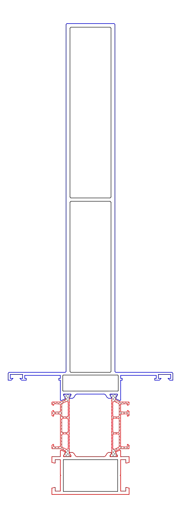 [K520063] Імпост посилений 94,5/200 мм Aluprof