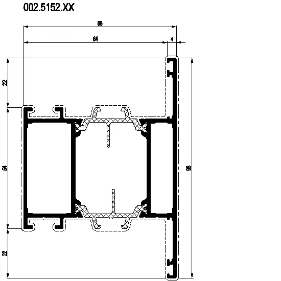 [002.5152] TRANSOM 98 мм Reynaers
