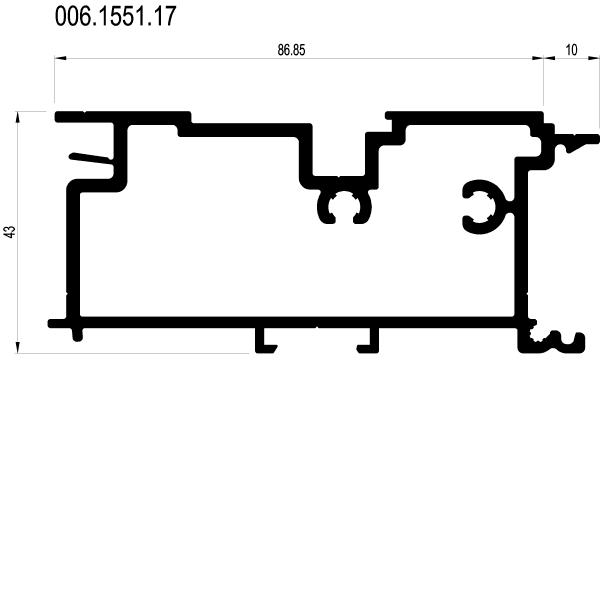 [006.1551] DRAINAGE PROFILE ZERO THRESHOLD Reynaers