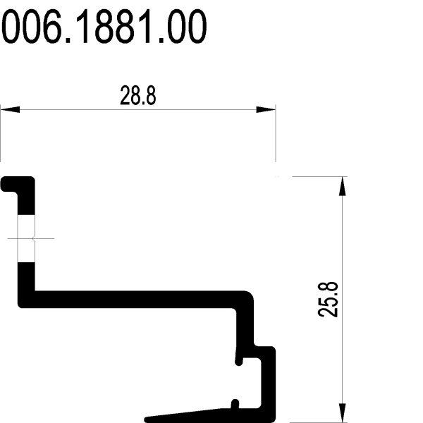 [006.1881] CLOSING PROFILE Reynaers