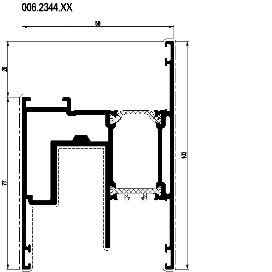 [006.2344] VENT BURGLAR PROTECTION 102 мм Reynaers
