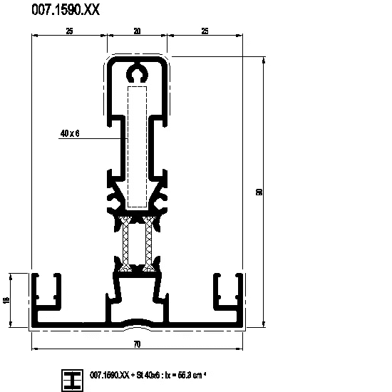 [007.1590] RAFTER 90 мм Reynaers