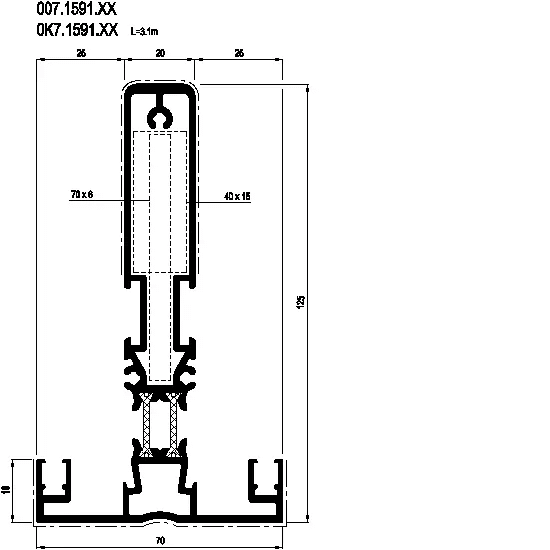 [007.1591] RAFTER 125 мм Reynaers