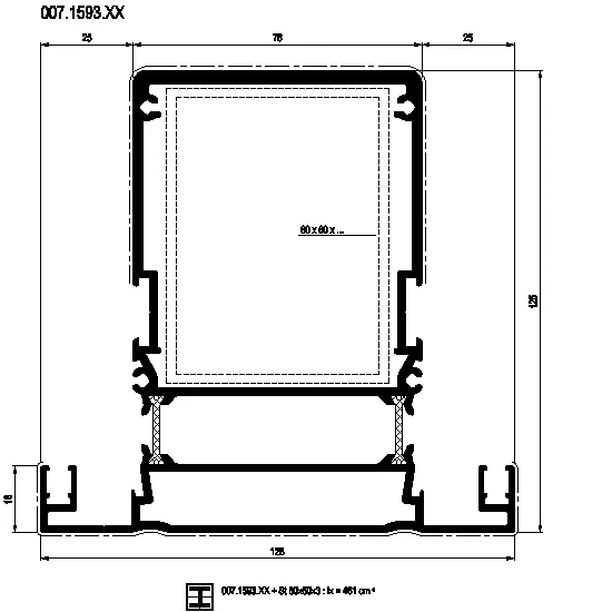 [007.1593] RAFTER 125 мм Reynaers