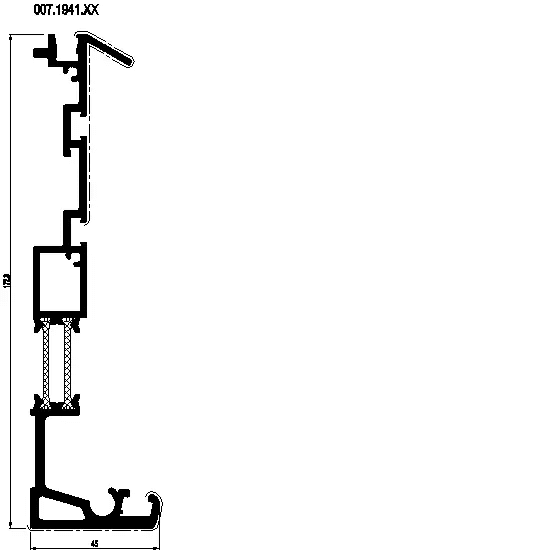 [007.1941] RAFTER HOLDER 172.3 мм Reynaers