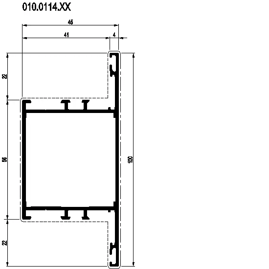 [010.0114] TRANSOM 100 мм Reynaers