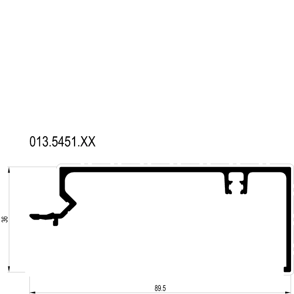 [013.5451] WALL FINISHING PROFILE M36 Reynaers