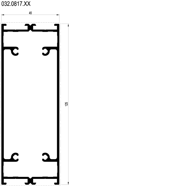 [032.0817] TRANSOM 125 мм Reynaers