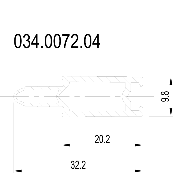 [034.0072] INSULATOR 20.2 мм Reynaers