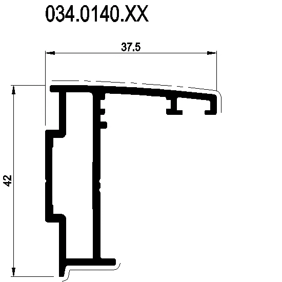 [034.0140] Верхня зовнішня рама-HUNG WINDOW WITH FRICTION STAYS Reynaers