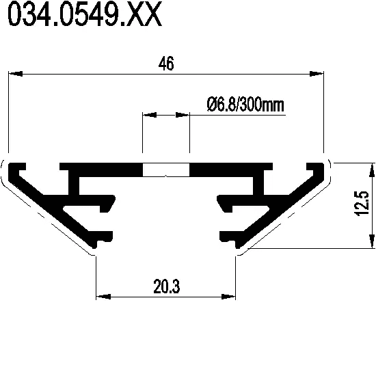 [034.0549] PRESSURE PLATE Reynaers