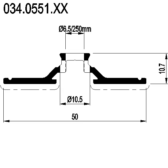 [034.0551] PRESSURE PLATE Reynaers