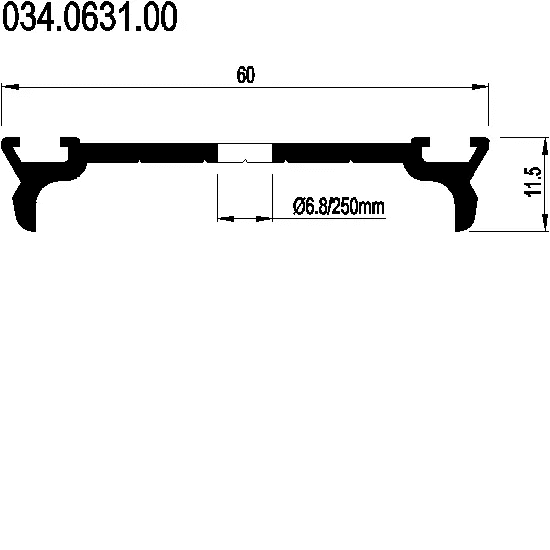 [034.0631] PRESSURE PLATE VERTICAL Reynaers