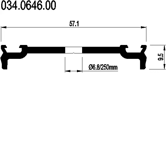 [034.0646] PRESSURE PLATE VERTICAL Reynaers