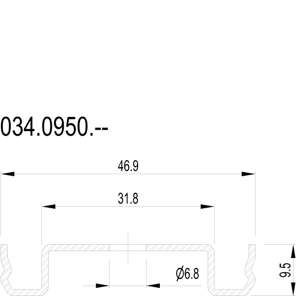 [034.0950] PRESSURE PLATE V Reynaers