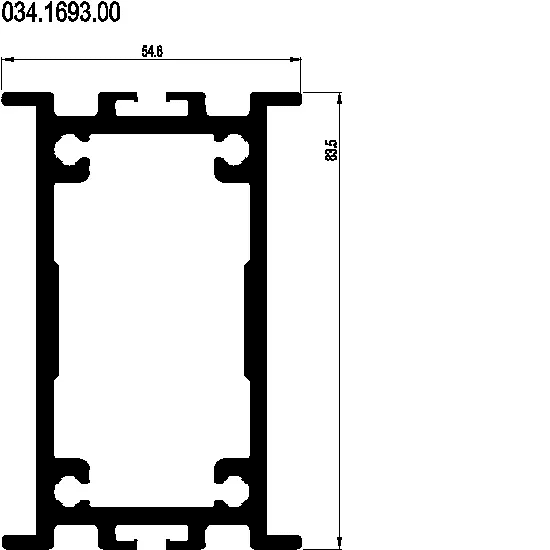 [034.1693] Профіль розширення 83.5 мм Reynaers