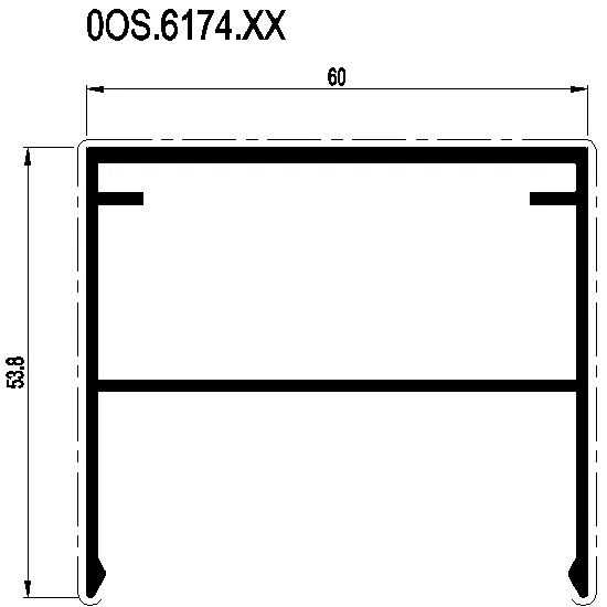 [0OS.6174] Кришка 60x60 мм Reynaers