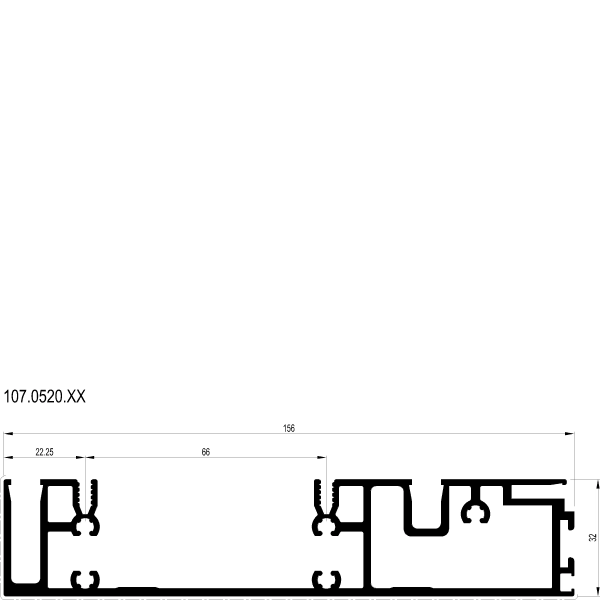 [107.0520] Профіль рами Reynaers