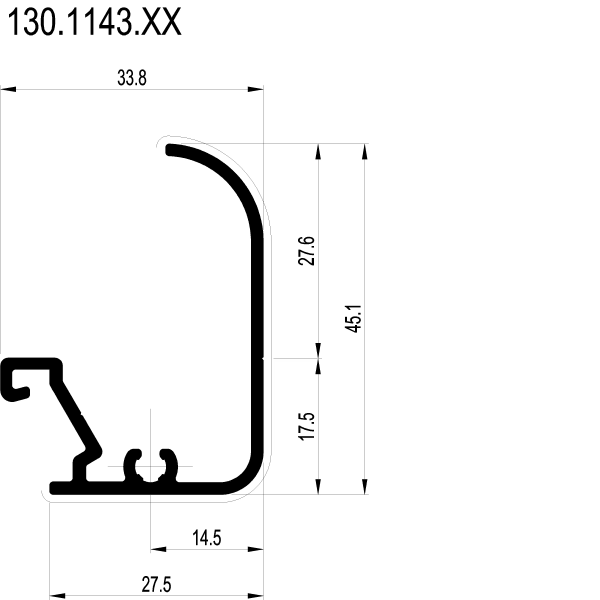 [130.1143] CLOSING SHAPE SHUTTER Reynaers