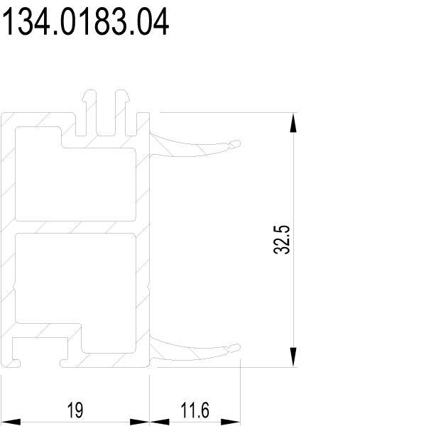 [134.0183] FILLING PROFILE Reynaers