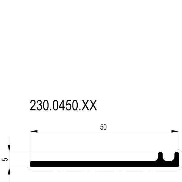 [230.0450] FINISHING PROFILE 50 мм Reynaers